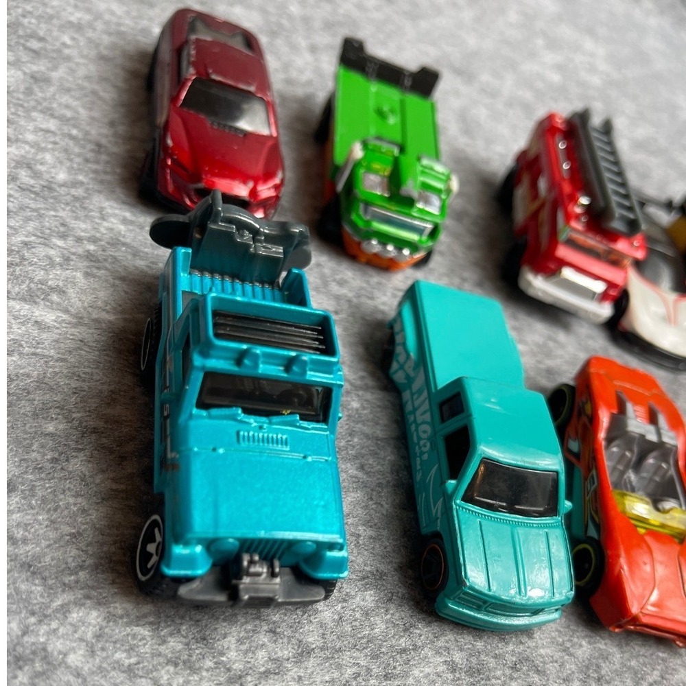 Lot of 12 Toy Cars Hot Wheels Thomas Friends Matchbox Fire Truck Crane Tanker